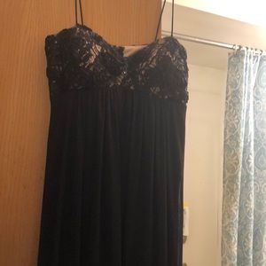 Long Black Lace Dress